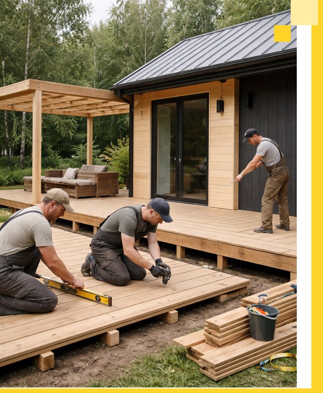 Строительство бань с террасой и бассейном под ключ в Котласе