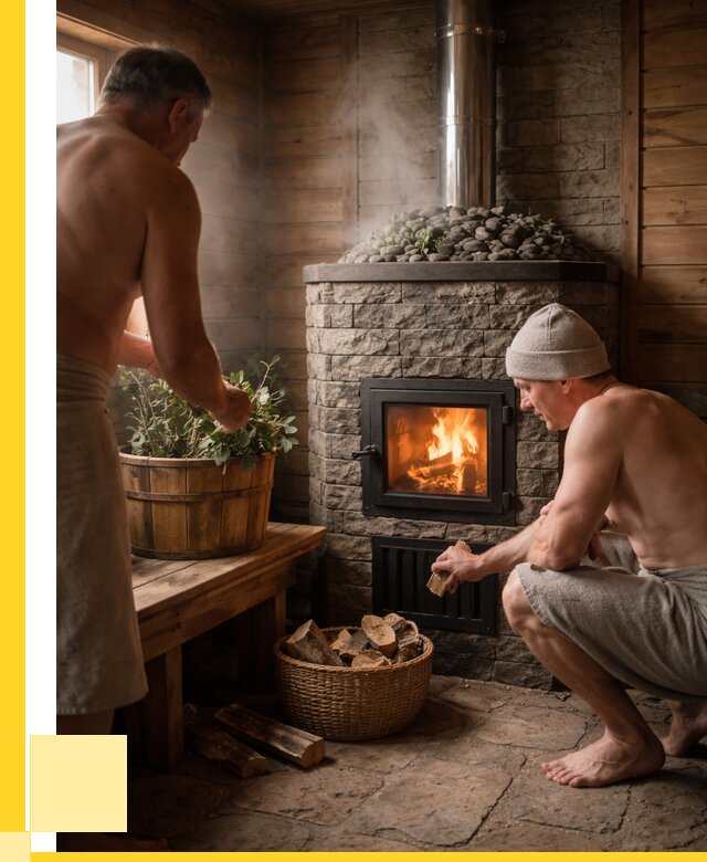 Банные печи под ключ в Котласе от 46634 р. | ЭриданКтл кирпичная