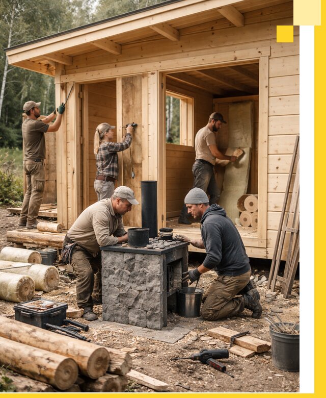 Купить баню под ключ в Котласе строительство монтаж отделка