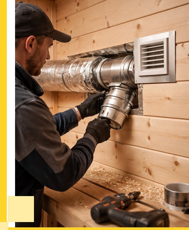 Монтаж вентиляции бани в Котласе от 12436 р. | ЭриданКтл