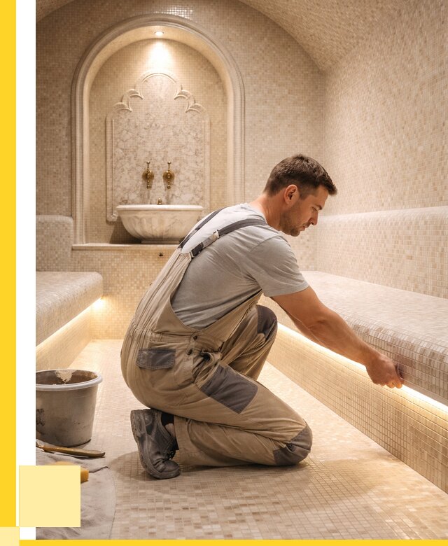 Отделка хамамов под ключ в Котласе от 5700 р. | ЭриданКтл