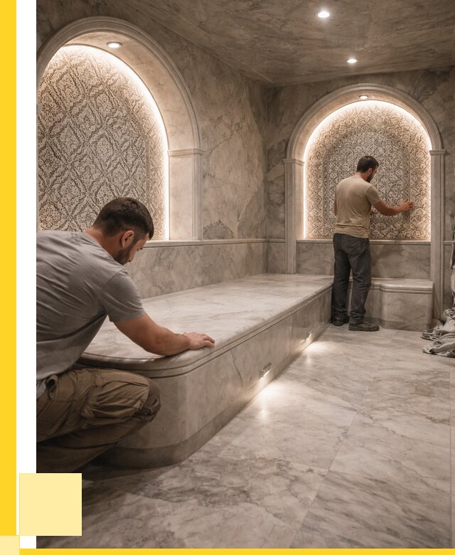 Турецкие бани под ключ в Котласе от 259075 р. | ЭриданКтл