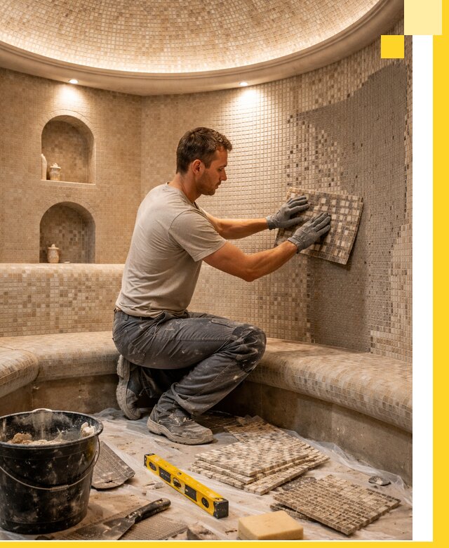 Устройство и монтаж домашнего хамама под ключ в Котласе