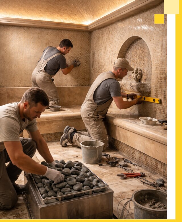 Проектирование и строительство хамама и сауны в Котласе