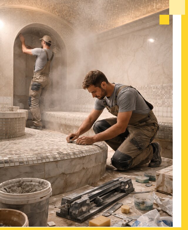 Профессиональный дизайн хамама и SPA под ключ в Котласе